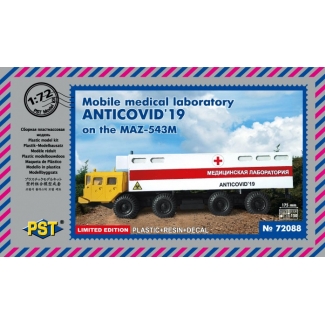 PST 72088 Mobile Medical Laboratory ANTICOVID 19 on the 'MAZ-543M (1:72)