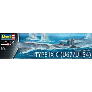 Revell 05166 German Submarine Type IX C (U67/U154) (1:72)