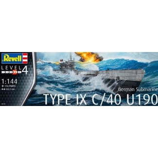 German Submarine Type IX C/40 U190 (1:144)