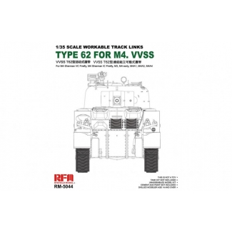 Rye Field Model 5044 Workable Track Links Type 62 for M4. VVSS (1:35)