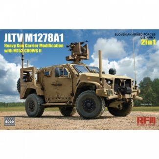 Rye Field Model 5099 JLTV M1278A1 Heavy Gun Carrier Modification with M153 Crows II Slovenian Armed Forces U.S. Army (2 in 1) (1:35)