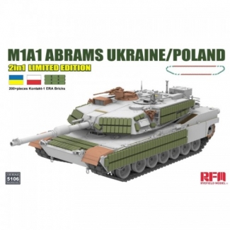 Rye Field Model 5106 M1A1 Abrams Ukraine / Poland (2 in 1) - Limited Edition (1:35)