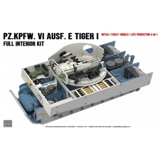 Rye Field Model 5141 Tiger I full interior kit: Initial/ Early/ Middle/ Late production 4 in 1 (1:35)