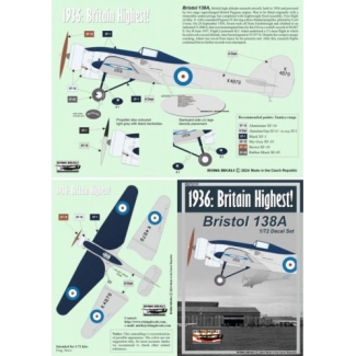 Rising Decals 72111 1936: Britain Highes (1:72)
