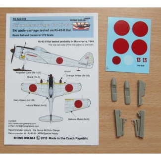 Rising Decals ACR030 Ski undercarriage for Ki-43-II Kai + decals (1:72)