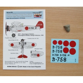 Rising Decals ACR034 Blind flying hood for K5Y + decals "Ka-758" (Natural metal camouflage scheme) (1:72)