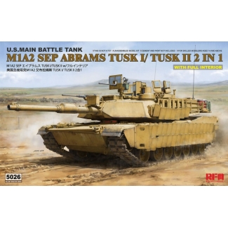 Rye Field Model 5026 M1A2 SEP Abrams TUSK I /TUSK II with full interior (1:35)