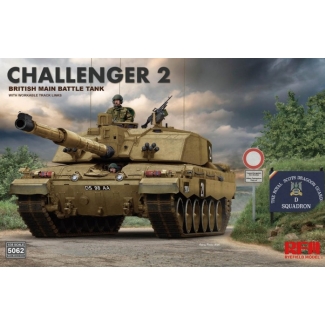 Rye Field Model 5062 Challenger 2 British Main Battle Tank with workable track links (1:35)