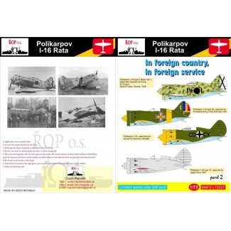 Polikarpov I-16 Rata - In a foreign country, in the foreign service part 2 (1:72)