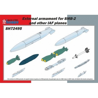 Special Hobby 72495 External armament (22 pcs) for SMB-2 and other IAF planes (1:72)