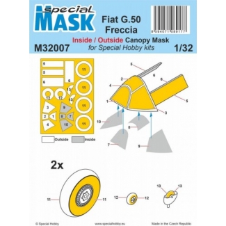 Special Mask 32007 Fiat G.50 Freccia Mask (1:32)