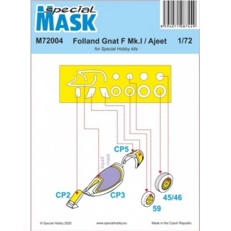 Special Mask 72004 Folland Gnat/Ajeet Mask (1:72)