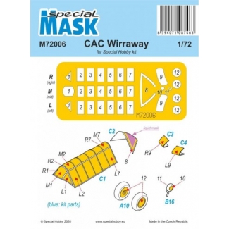 Special Mask 72006 CAC Wirraway Mask (1:72)