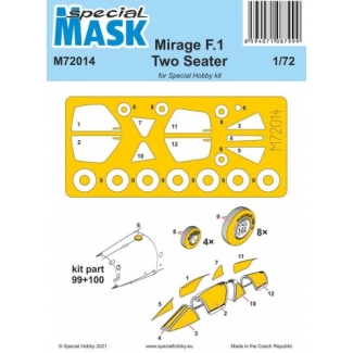Special Mask 72014 Mirage F.1 Two Seater Mask (1:72)