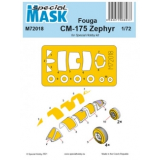 Special Mask 72018 Fouga CM-175 Zephyr Mask (1:72)