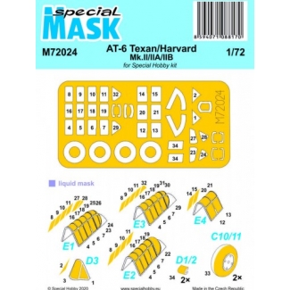 Special Mask 72024 AT-6 Texan/Harvard Mk.II/IIA/IIB Mask (1:72)