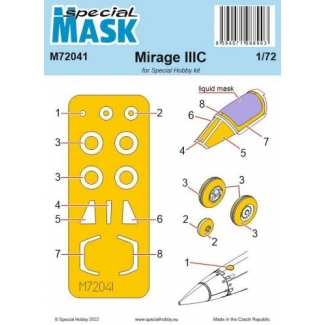 Special Mask 72041 Mirage IIIC Mask (1:72)