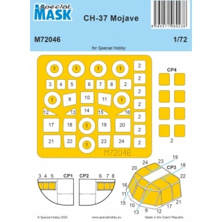 Special Mask 72046 CH-37 Mohave / Deuce Mask (1:72)