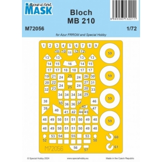 Special Mask 72056 Bloch MB.210 Mask (1:72)