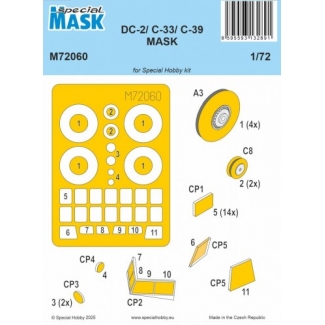 Special Mask 72060 Dc-2/C-33/C-39 Mask (1:72)
