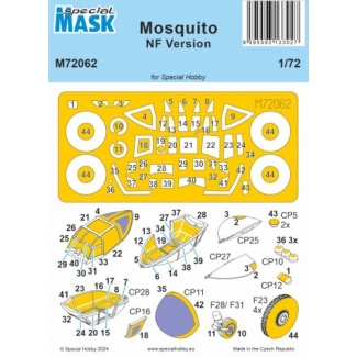 Special Mask 72062 Mosquito NF Version Canopy Mask (1:72)