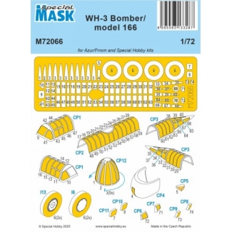Special Mask 72066 WH-3 Bomber / model 166 Mask (1:72)