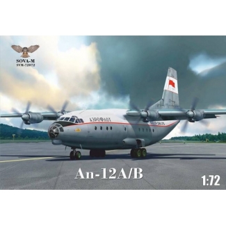 SOVA-M 72072 An-12A/B transporter ( 2 x Aeroflot) (2 assembly ver.) (1:72)