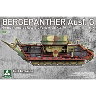 Takom 2107 German Armored Recovery Vehicle Sd.Kfz.179 Bergepanther Ausf. G Full Interior (1:35)