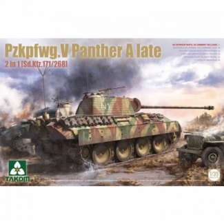 Takom 2176 Pzkpfwg.V Panther A late (2 in 1) [Sd.Kfz.171/268] (1:35)