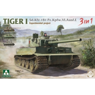 Takom 2192 Tiger I Sd.Kfz.181 Pz.Kpfw.VI.Ausf.E 3 in 1 (1:35)