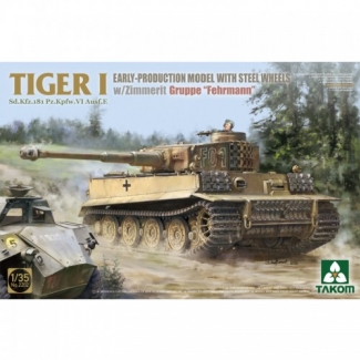 Takom 2202 Tiger I Early Gruppe "Fehrmann" w/ Steel Wheels, Zimmerit (1:35)