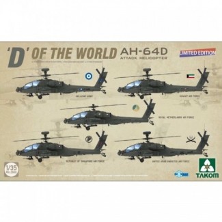Takom 2606 "D" Of The World AH-64 D Attack Helicopter - Limited Edition (1:35)