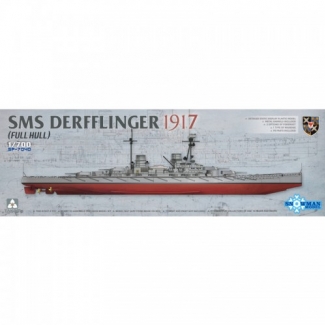 Takom Snowman SP-7040 SMS Derfflinger 1917 (Full Hull) w/metal barrels 8pcs (1:700)