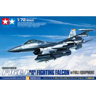 Tamiya 60788 Lockheed Martin F-16CJ Block 50 Fighting Falcon w/Full Equipment (1:72)