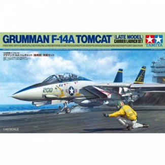 Tamiya 61122 Grumman F-14A Tomcat (Late Model) Carrier Launch Set (1:48)