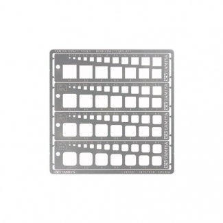 Tamiya 74156 Modelling Template (Square, 1-10mm)