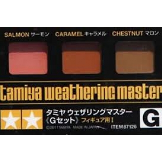 Tamiya 87126 Weathering Master G Set (do figurek I) (Salmon,Caramel,Chestnut)