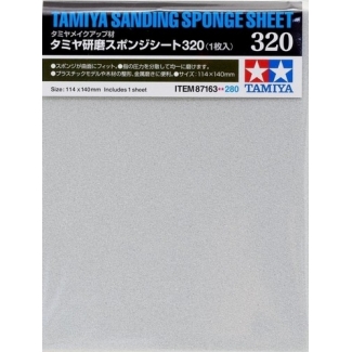 Tamiya 87163 Polishing Sanding Sponge Sheet 320