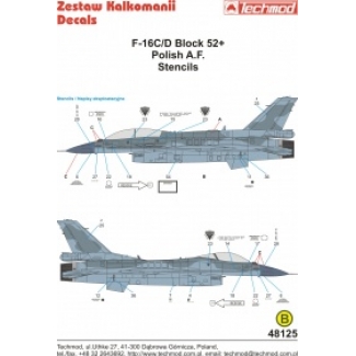 F-16 C/D Stencils (1:48)
