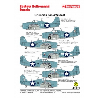 Techmod 48131 Grumman F4F-4 Wildcat (1:48)