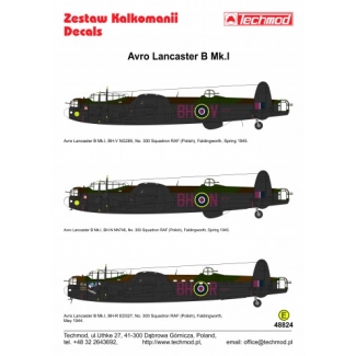 Techmod 48824 Avro Lancaster B Mk I (1:48)