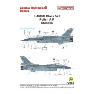 F-16C/D Stencils Polish A.F. (1:72)