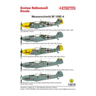 Messerschmitt Bf 109E-4 (1:72)
