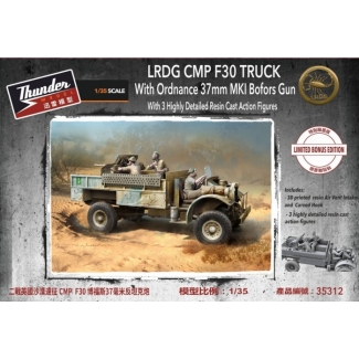Thunder Model 35312 LRDG CMP F30 Truck w/ Ordnance 37 mm MKI Bofors Gun Limited Bonus Edition (1:35)