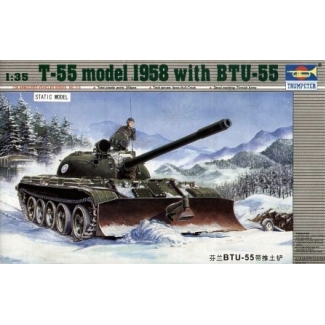 Trumpeter 00313 T-55 model 1958 with BTU-55 (1:35)