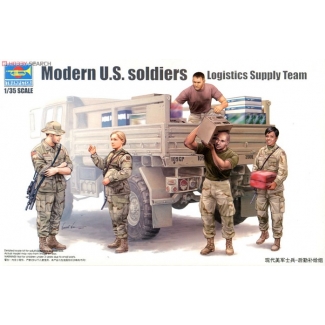 Trumpeter 00429 Modern U.S. soldiers Logistics Supply Team (1:35)