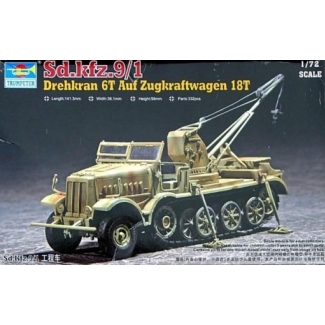 Trumpeter 07251 Sd.Kfz.9/1 Drehkran 6T Auf Zugkraftwagen 18T (1:72)