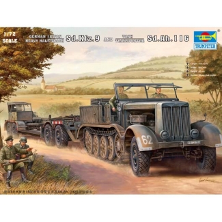 Trumpeter 07275 German Sd.Kfz.9 (18t) Half-Track & Sd.Ah.116 Trailer (1:72)