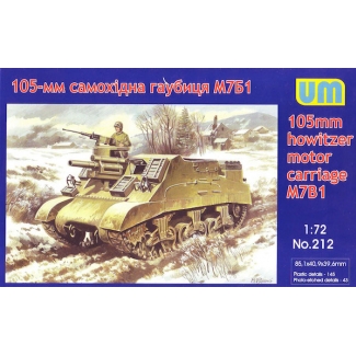 Unimodels 212 105mm howitzer motor carriage M7B1 (1:72)