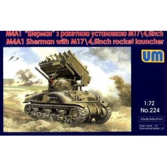 Unimodels 224 M4A1 Sherman with M17/4,5inch Rocket Launcher (1:72)